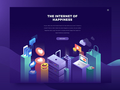 Internet Of Happiness Landing Page