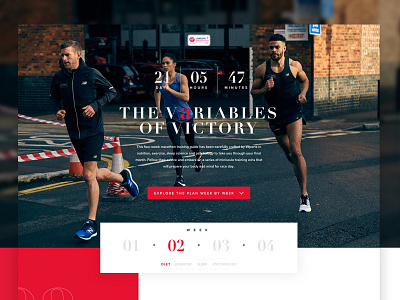 New Balance - The Variables Of Victory design marathon new balance responsive sport typography ui ux web