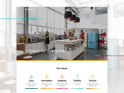 Spacestor - Our Values color design icon ui values vector web