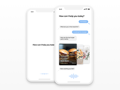 Personal Assistant UI ai assistant bot chat chatbot conversational ui ios iphone x mobile siri ui ux