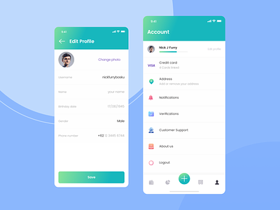 Account | Kaya : Wallet Apps apps concept design designspace iconspace kaya wallet apps kayak money payment saving sebo simple template template builder ui ux wallet
