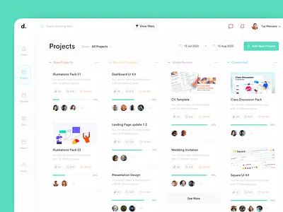 Project Kanban Style apps asana calendar dashboard dashboard design design home interface kanban kanban style management projects report simple slack team management teams trello ui ux