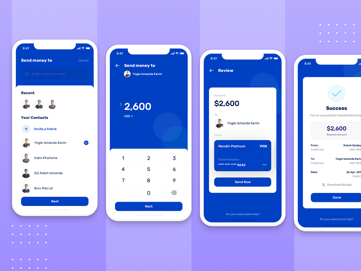 How to : Send Money | Banky Apps by Ozi Thohari for Designspace on Dribbble