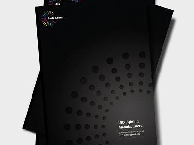 A4 Brochure Detail black brochure dark lighting minimal subtle