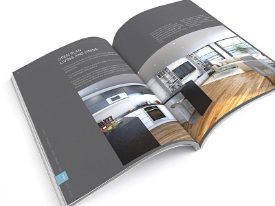 Brochure Design a4 brochure cgi clean gray grey layout neutral spread