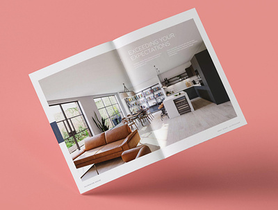 Real Estate Brochure Design brochure cgi clean design minimal property typography white