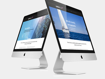 Property Company Website Design blue clean london minimal online responsive web website wordpress