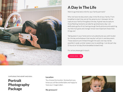 Photography Website Design clean marketing minimal photo photographer responsive seo typography web white