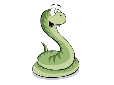 Couponviper Logo cartoon character coupon digital illustration logo snake vector viper