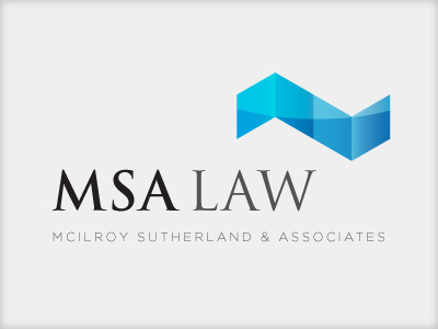 MSA Law Logo blue brand icon law logo solicitor