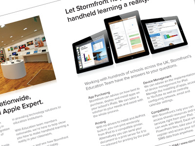 Stormfront - Apple Marketing Collateral apple brochure ipad stormfront