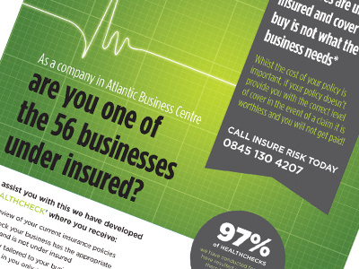 Insurance Flyer a4 business flyer gotham green