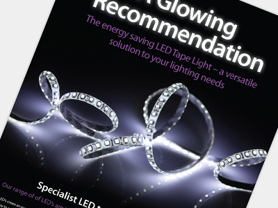 A4 Flyer Design a4 advert black flyer light purple reflect