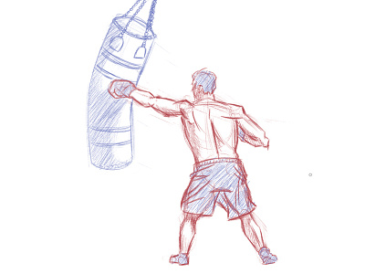Boxer Sketch anatomy art boxer boxing drawing figure drawing life drawing sketch