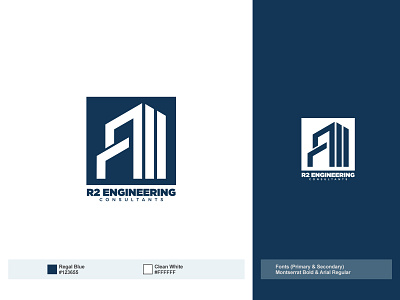 R2 Engineering Consultants Logo branding design espyctiwa icon logo nepal pokhara sandeeptiwari sandeeptiwaristudio sandy vector