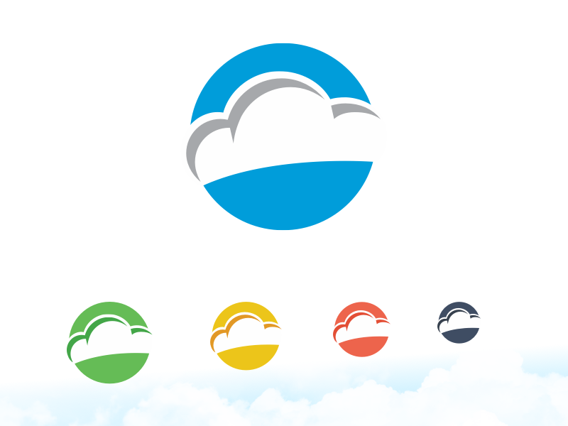 Cloud Logo saas cloud icon branding mark logo
