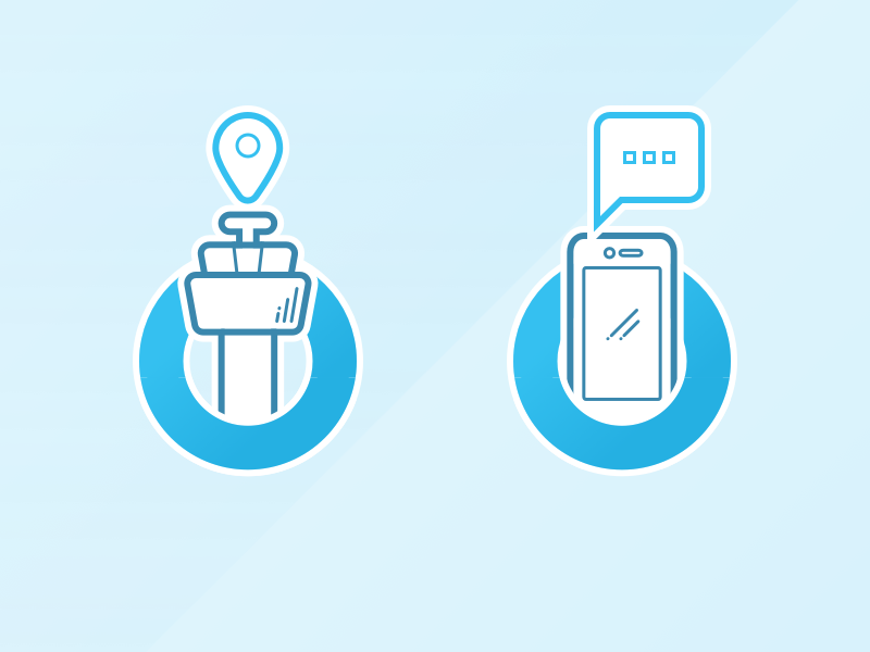 Onboarding Icons ux mobile ios design icon notification location onboarding app booking flights