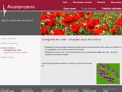 Acustiprojecto website webdesign