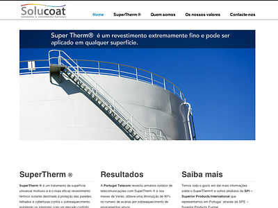 Solucoat website webdesign