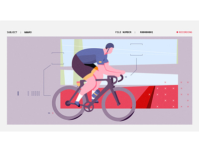&&&RO - 1 character cycling illustration man sports vector