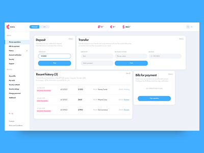 Financial dashboard