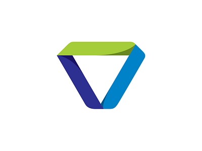 Voys logo infinite logo loop moebius strip telecom triangle tricolor voys