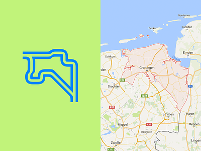 Groningen Outline double line groningen minimalist netherlands outline pictogram symbol top dutch