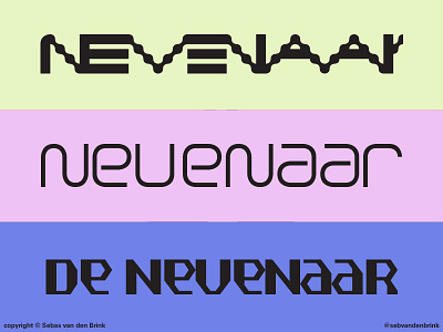 Nevenaar Typegraphic Experiments experiment fonts lettering logotype type typography words