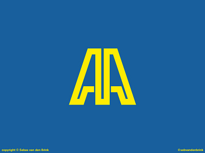 AA logo 2 branding fonts identity lettering letters logo symbol type typography