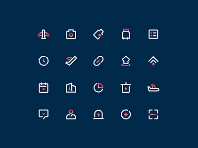 The icons of freighter gradient ramp icon plane