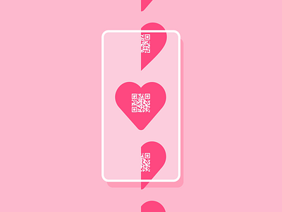 Love Code animation app app design applicaiton application code concept design love pink qrcode ui ui ux design uidesign uiux valentine valentines day web webdesign website