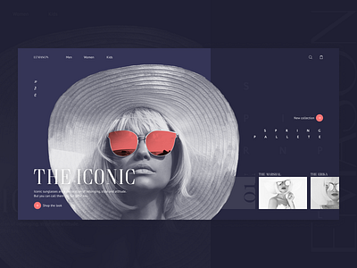 The iconic sunglasses beauty design fashion ui ui ux design ui ux uidesign web webdesign website