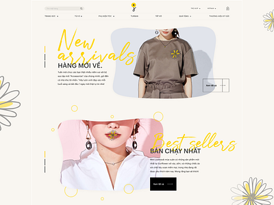 Sunflower e-commerce homepage