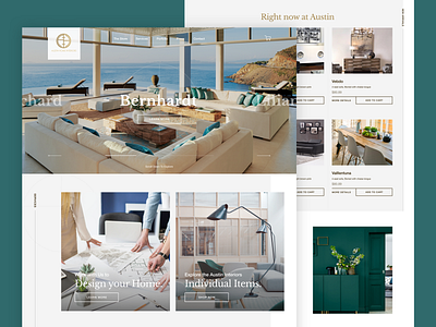 Austin Interiors blue concept design ecommerce furniture interior ui ui ux design uidesign web webdesign website