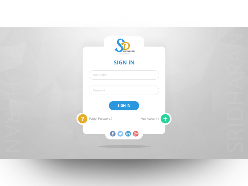 SD Login V2.0 animation design gif login sd ui web