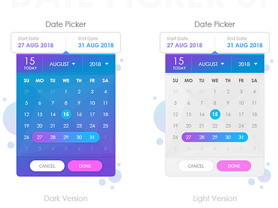 Date Picker UI Design