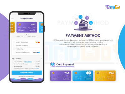 GoTripGo - Mobile App - Payment Method android app gotripgo ios method mobile mobile app music payment payment method ui ux