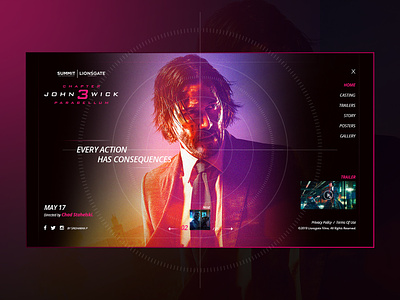 John Wick 3 - Website - Home Screen 2