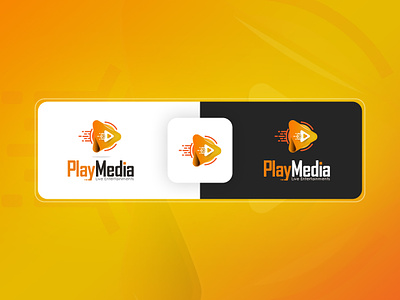 Play Media Logo branding files films media media player movies music play play button play icon play logo play media play media logo design play movie play music songs vector