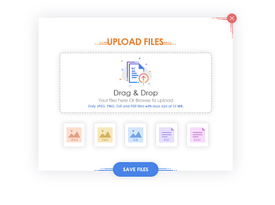 File Upload UI browse to upload doc drag drop file formats file upload ui file upload ui design gif jpeg jpg pdf png upload files