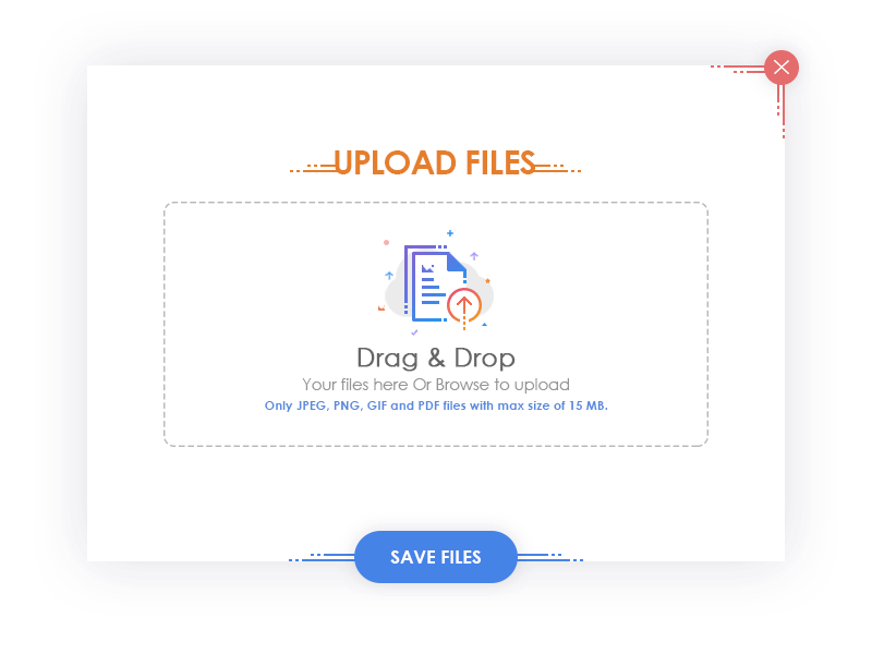 File Upload UI with Animation by Sridharan P on Dribbble