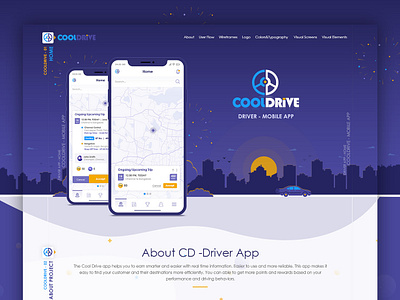 Cool Drive - Mobile App - Dark Theme