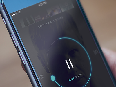 Music player app ios iphone 6 mobile design ui user interface ux
