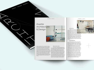 Architect+ editorial graphic design