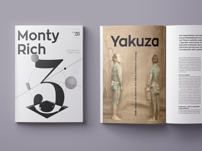 Magazine MontyRich editorial magazine typography