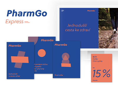 Pharmacy ID brand design minimalist typography based