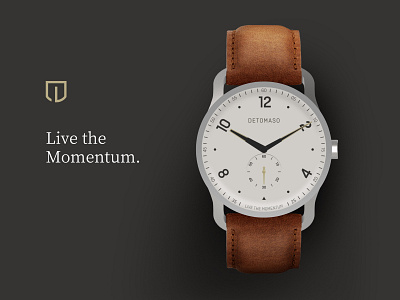 DETOMASO Watches Branding brand branding design illustration interface interfacedesign logo redesign ui