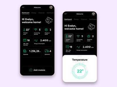 Home Monitoring Dashboard (Daily UI #021)