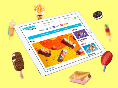 Froneri Schöller B2B Online-Shop ecommerce ecommerce design ecommerce shop icecream interface shop ui ux user interface user interface ui ux uxui webdesign website