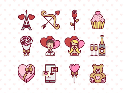 Valentine's Day Free Icon Set